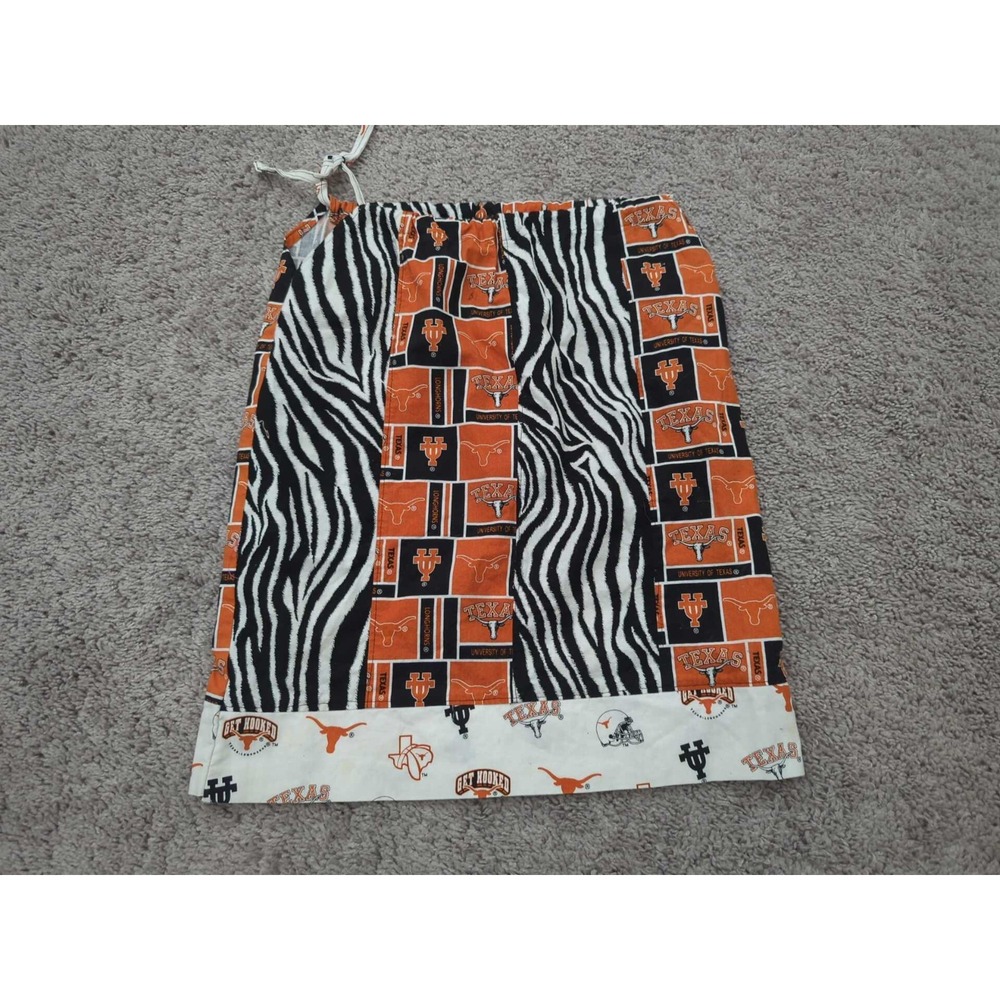 Texas Longhorns Skirt Womens‎ 26" NCAA FYP Designs Logo Zebra Print